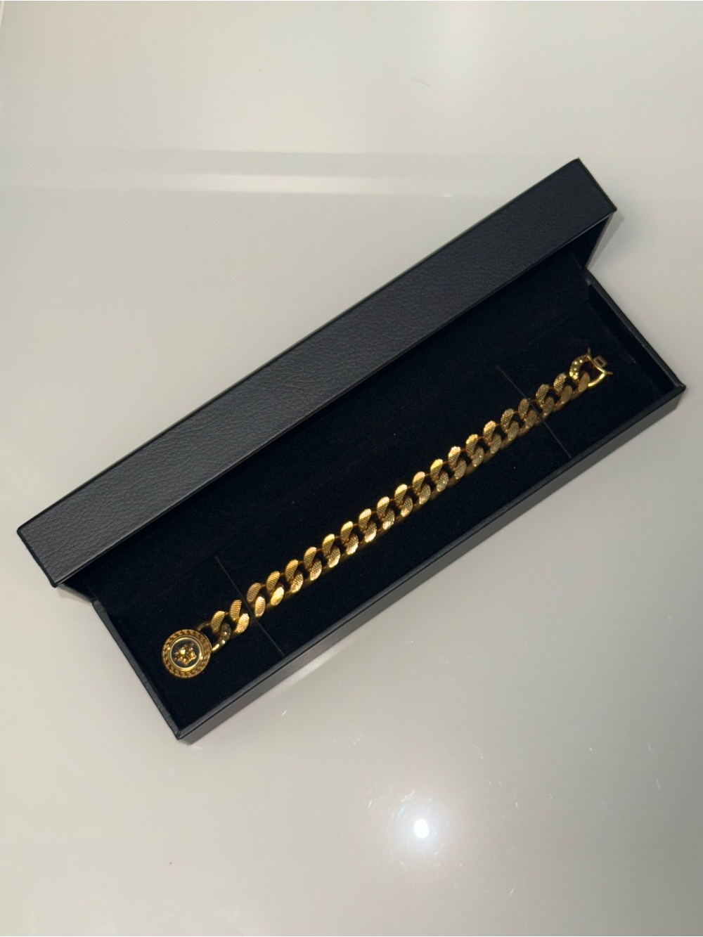 Versace Gold-Tone Bracelet with Medusa